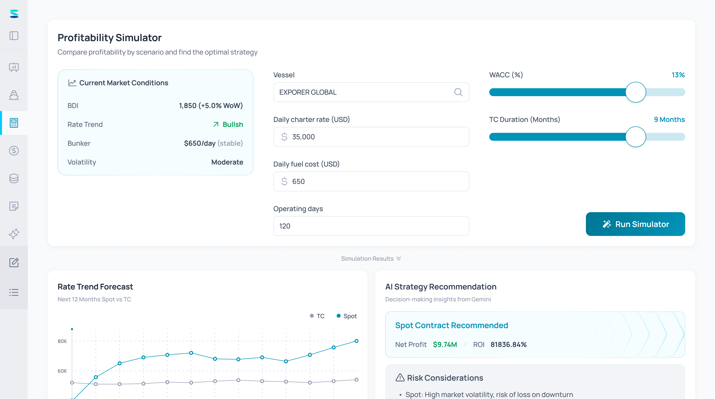 MarinaValue product screenshot
